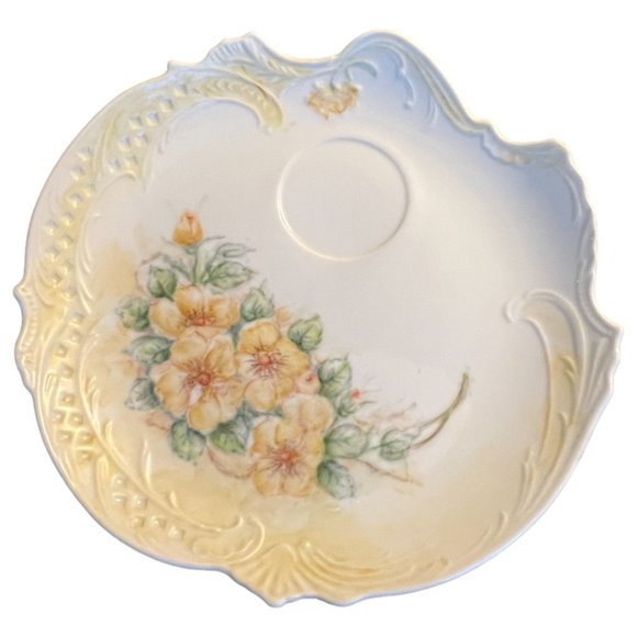 RARE! Vtg Set Charming Floral Snack Plates 4 Colors. Heart-achingly Sweet! 9.5" - Picture 12 of 16